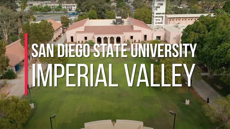 Aerial view of SDSU Imperial Valley campus