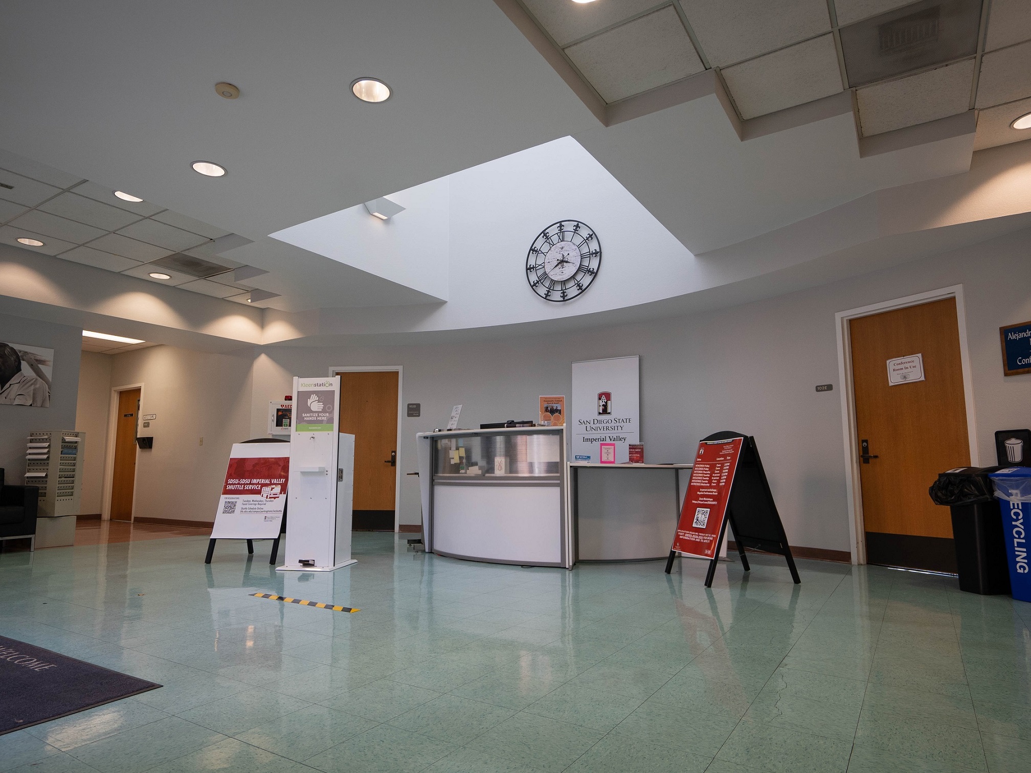 Main lobby in administrative building